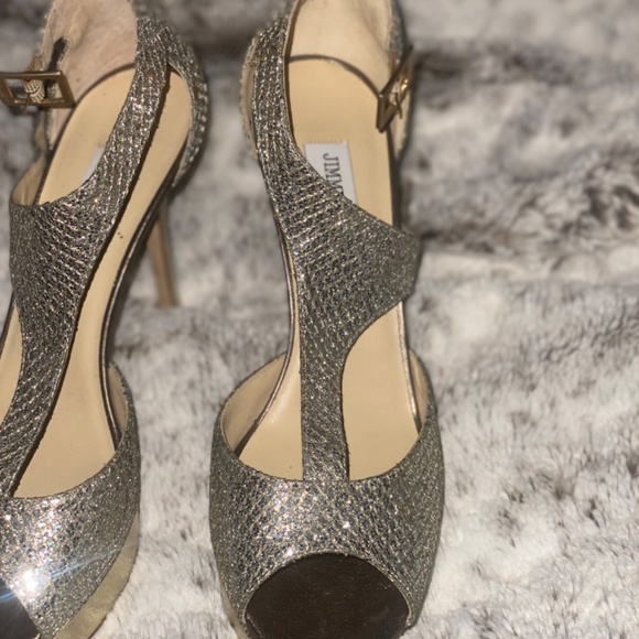 Jimmy Choo Gold Heels - Picture 4 of 7